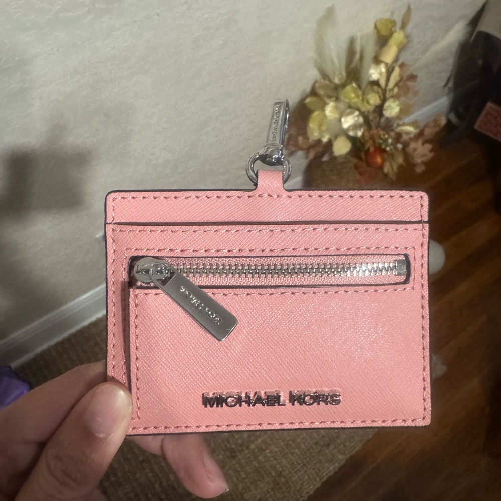Michael Kors Blush Pink Card Holder
